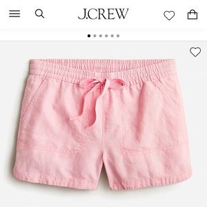 WOMENS J. CREW LINEN SHORTS SIZE MEDIUM